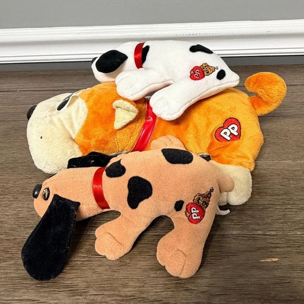 Vintage 1986 Hasbro Tonka Pound Puppies Plush Stuffed Animal Toy Lot of 3 Dog